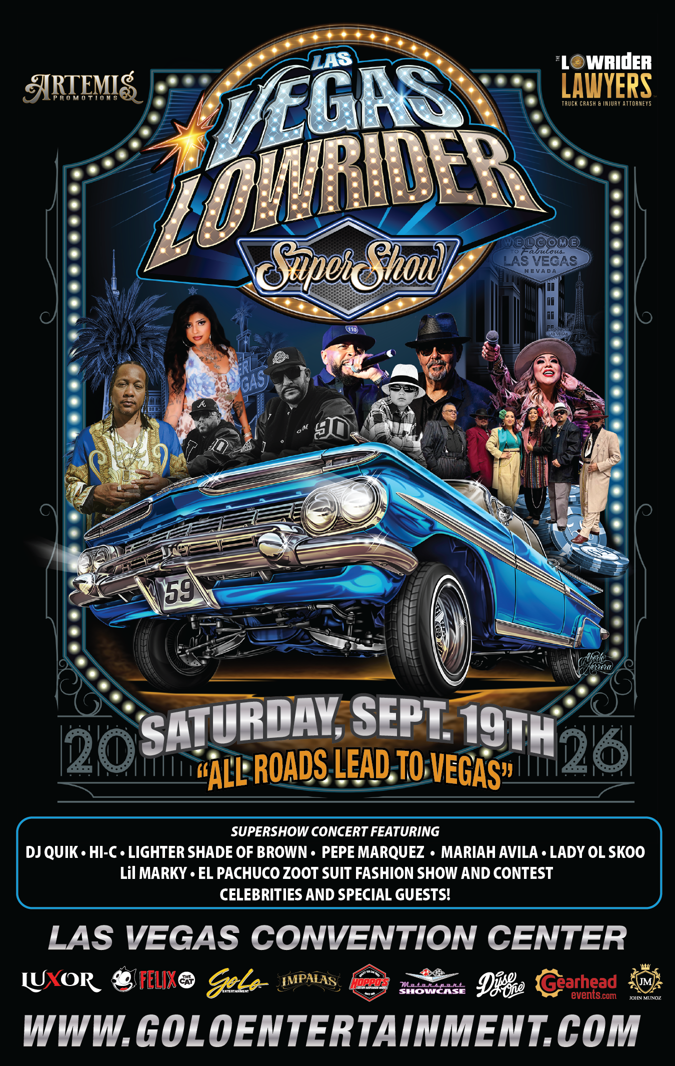 Lowrider Throwback Tour Flyer